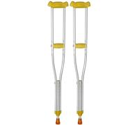 Stampelle per Adulti Stampelle Ascellari per Coppia Regolabile di Stampelle Ascellari, Stampelle Ascellari Regolabili in Altezza Mobilità con Impugnature Morbide, Bastoni da Passeggio Resist