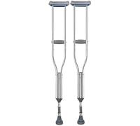 Stampelle per adulti Stampelle ascellari per stampella regolabile Molla in acciaio inossidabile ascellare doppia canna bastone da passeggio telescopico antiscivolo leggero per adulti e adole
