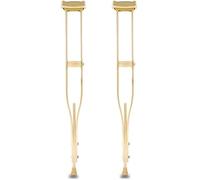Stampelle per Adulti Stampelle Ascellari per Stampelle Ascellari Regolabili Bastone da Passeggio con Canna Antiscivolo Anziani Anziani Disabili Stampelle in Legno Camminatore a Giro Singolo