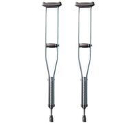 Stampelle per Adulti Stampelle Ascellari per Stampelle Regolabili, Canna a Doppia Altezza Regolabile Antiscivolo Stampella Ascellare in Lega di Alluminio Addensata Forniture per La Riabilita