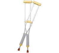 Stampelle per Adulti Stampelle Ascellari Stampelle Ascellari, Bastone da Passeggio Telescopico Regolabile a Nove File con Comoda Imbottitura Ascellare Ideale per Viaggi o Lavoro (A Small)