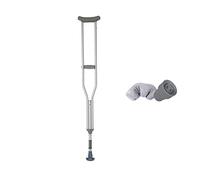 Stampelle per adulti Stampelle/bastoni per disabili ascellari per disabili Molle retrattili gratuite Gamma regolabile 95-146 cm - Una coppia ideale per viaggi o lavoro