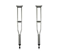 Stampelle per adulti Stampelle/bastoni per disabili ascellari per persone con disabilità Walker in alluminio a retrazione libera Gamma regolabile 105-155 cm Ottimo per viaggi o lavoro