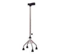 Stampelle per adulti Stampelle mediche Canna per anziani regolabile con base a 4 tubi Stampelle antiscivolo extra stabili Stampelle con impugnatura comoda Conveniente