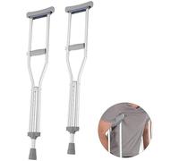 Stampelle per adulti Stampelle per camminare sotto le ascelle Supporto regolabile post infortunio o intervento chirurgico per uomini, donne e adolescenti Leggero, resistente con impugnature