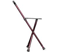 Stampelle per adulti Stampelle Stampelle da passeggio regolabili Disabili Aiuto medico Sedile pieghevole Bastone da passeggio portatile regolabile Aiuto per la mobilità Va tutto bene
