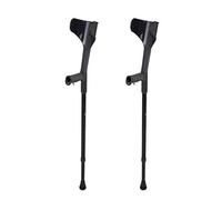 Stampelle per avambraccio con canna (1 paio) - Stampella leggera per polsini del braccio - Maniglia da polso regolabile, ergonomica e confortevole, per uomo/donna con impugnatura comoda, Gri