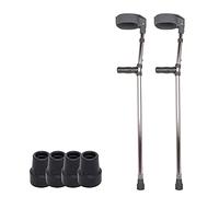 Stampelle per avambraccio in alluminio, stampelle leggere ad altezza regolabile, stampelle per camminare, per utenti anziani, portatori di handicap e disabili