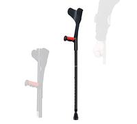 Stampelle per avambraccio regolabili con polsino aperto, stampelle a gomito pieghevoli portatili per adulti, uomini, donne, bastoni da passeggio in lega di alluminio, cuscinetto 220 libbre,