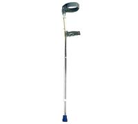 Stampelle pieghevoli a gomito, stampelle telescopiche per avambraccio con altezza regolabile, polsino ergonomico, alluminio leggero, la confezione include 1 stampella