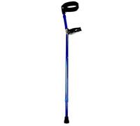 Stampelle pieghevoli a gomito, stampelle telescopiche per avambraccio con altezza regolabile, polsino ergonomico, alluminio leggero, la confezione include 1 stampella