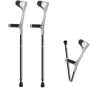 Stampelle pieghevoli for adulti con braccio e avambraccio, stampelle altezza regolabile, portatili leggere