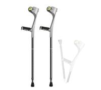Stampelle Pieghevoli Moda per Adulti, Stampelle per Avambraccio in Alluminio, Stampelle per Ascelle Regolabili in Altezza su 10 Livelli, Maniglie ergonomiche, Stampella da Passeggio (Colore