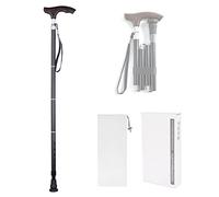 Stampelle Pieghevoli per Avambraccio, Stampelle Leggere per Adulti, Impugnatura da Polso ergonomica e Comoda, Resistente per Adulti Standard e Alti, Argento/Nero