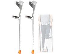 Stampelle regolabili per avambraccio con braccioli per adulti, supporto ergonomico per mobilità e stabilità