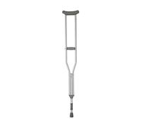 Stampelle Stampelle ascellari in Lega di Alluminio con Molla Ammortizzante Antiscivolo Doppie Stampelle per Frattura per Adulti Stampella Ausiliaria Regolabile in Altezza (Colore : Argento,