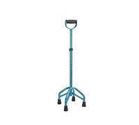 stampelle, Stampelle telescopiche in alluminio a quattro zampe for anziani con ictus ed emiplegia(Blue)