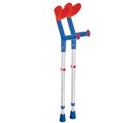 Gima - Progress Stampelle in Alluminio, per Adulti Alti e/o Robusti, Regolabile in Altezza 10 volte ogni 20 mm, Appoggio Antibrachiale, Impugnatura Ergonomica, Colore Grigio Chiaro/Grigio, 1 Paio