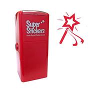 Stamper Solutions - Timbro pre-inchiostrato, motivo: bacchetta magica, colore: Rosso