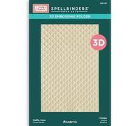 Stamperia - 3D Embossing Folder for Scrapbooking, Albums, Card Making, and More, Perfect for Hobbies, Crafts, and Gifting (Candy Christmas) (Waffle Cone)