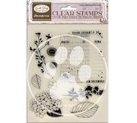 Stamperia - Acrylic Stamp for Scrapbooks, Albums, Cards, Bullet Journals and More, Transparent, Long Lasting, Easy to Clean, Perfect for Crafts and Gifting (Quiet Days, Hydrangea)