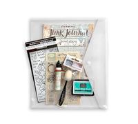 Stamperia - Art Journaling Selection with Junk Journal, Stamp, Ink Pad, Stencil, and Tools Including Tutorial by Vicky Papaioannou. Perfect Set for Card Making, Journalling and Crafts (Secret Diary)