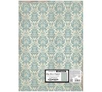 Stamperia - Big Rice Paper for Decorating Wide Surfaces like Frames, Furniture, and More, Durable, Perfect for Crafts and Gifting (50cm x 70cm) (Art Stories, Damask Pattern)