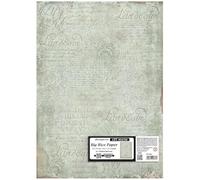Stamperia - Big Rice Paper for Decorating Wide Surfaces like Frames, Furniture, and More, Durable, Perfect for Crafts and Gifting (50cm x 70cm) (Art Stories, Manuscript Pattern)