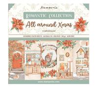Stamperia - BLOCCO 10 FOGLI 20,3X20,3 (8"X8") DOUBLE FACE - ALL AROUND CHRISTMAS