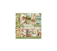 Stamperia Blocco 10 Fogli 30.5x30.5 (12"x12") -Double Face Forest, Carta, Multicolore, 30.5cmX30.5cm, 3 unità
