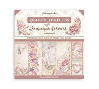 Stamperia Blocco per Scrapbooking 10 Fogli 30,5 x 30,5 (12 x 12) Romance Forever, Multicolore, 30 x 30 cm