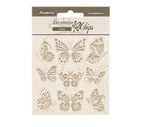 Stamperia Chip Decorativi, Marrone, Asssorted