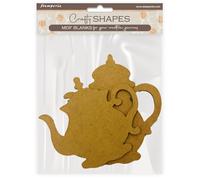 Stamperia - Crafty Shapes for Scrapbooks, Albums, Cards, Bullet Journals and More, Decorate with Papers and Paint, Perfect for Hobbies, Crafts, and Gifting (House of Roses, Tea Pot)