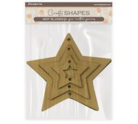 Stamperia - Crafty Shapes for Scrapbooks, Albums, Cards, Bullet Journals and More, Decorate with Papers and Paint, Perfect for Hobbies, Crafts, and Gifting (The Owl’s House, Stars)