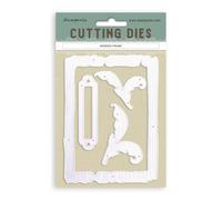 Stamperia - Cutting Dies for Scrapbooking, Albums, Card Making, Bullet Journalling and More, Create Decorations with Natural Elements, Perfect for Crafts and Gifting (A6) (Timeless, Wooden Frame)