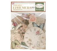 Stamperia - Ephemera for Scrapbooking and Albums (Flowers and Poems) | For Card Making, Bullet Journaling and More, Adhesive Paper Cut Outs, Easy to Apply, Perfect for Hobbies, Crafts and Gifting