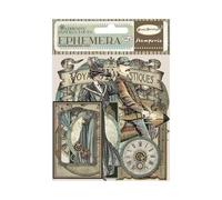 Stamperia Ephemera Voyages Fantastiques, Multicolore, 10 x 21 cm