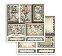 Stamperia Foglio Double Face-Sir Vagabond Cartoline, Carta, Multicolore, 31.5cmX30.5cm, 10 unità
