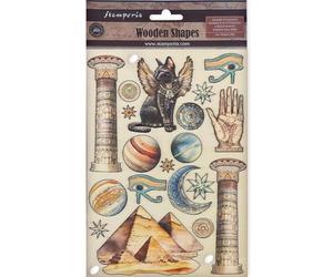 Stamperia - Forme colorate in legno per scrapbooking, album, card making, bullet journalling and more LaserCut, stampate per dettagli avanzati, perfette per hobby, artigianato e velenatura (Fortune)