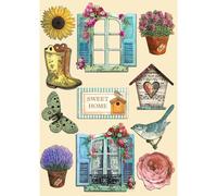 Stamperia Garden Carta Decorativa, Multicolore, Assorted