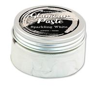 Stamperia Glamour Paste 100 ml-Sparkling White, Multicolore, 6.8cmX4cm, 100 unità