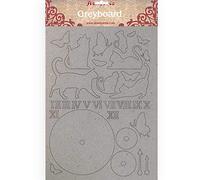Stamperia Greyboard F.to A4 2mm Gatti e Orologio, Multicolore, 30cmX30cm, 3 unità