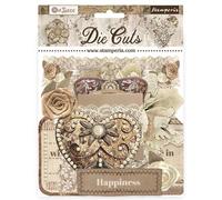 Stamperia - I tagli per scrapbooking, albums, card making, Bullet Journalling and More, Laser Cut Cardboard Shapes, Easy to Glue, Perfect for Hobbies, Crafts and Gifting (Old Lace) (assortiti)