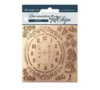 Stamperia International Chips Decorativi-Alice Clock, Vario, 9.5 x 9.5 cm