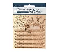 Stamperia International Chips Decorativi-Alice Wall, Vario, 9.5 x 9.5 cm