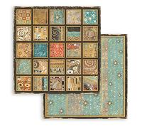 STAMPERIA INTERNATIONAL, KFT Album per Scrapbooking Double Face, Motivo a Quadri, Various, 30,5x30,5 cm