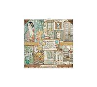 STAMPERIA INTERNATIONAL, KFT Stamperia-Mini Album per Scrapbooking-Atelier des Arts, Multicolore, 8 x 8 inches