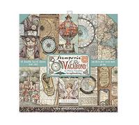 STAMPERIA INTERNATIONAL, KFT Stamperia - Mini album per scrapbooking, fogli bifacciali - Sir Vagabond, vario, 20,5 x 20,5 cm
