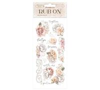 Stamperia International KFT Stamperia Rub On 10,16 x 21,6 cm Romance Forever Together, Multicolore, 10.16 x 21.6 cm