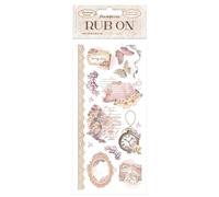 Stamperia International KFT Stamperia Rub On-Romance Forever To My Love, 10,16 x 21,6 cm, Multicolore, 10.16 x 21.6 cm